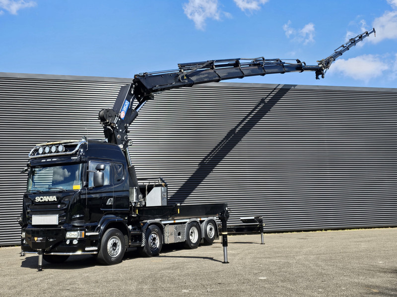 Scania R490 / 8x2 / HMF 85 TM CRANE / WINCH / JIB - Camion con gru: foto 1 Scania R490 / 8x2 / HMF 85 TM CRANE / WINCH / JIB - Camion con gru: foto 1