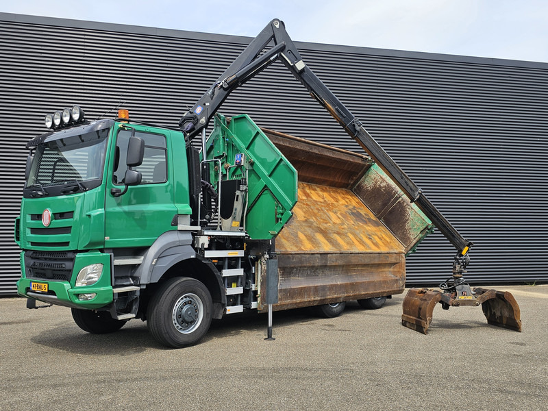 Tatra 6X6 / T158/II / 2 SIDE TIPPER - HMF Z CRANE - Autocarro ribaltabile, Camion con gru: foto 4 Tatra 6X6 / T158/II / 2 SIDE TIPPER - HMF Z CRANE - Autocarro ribaltabile, Camion con gru: foto 4