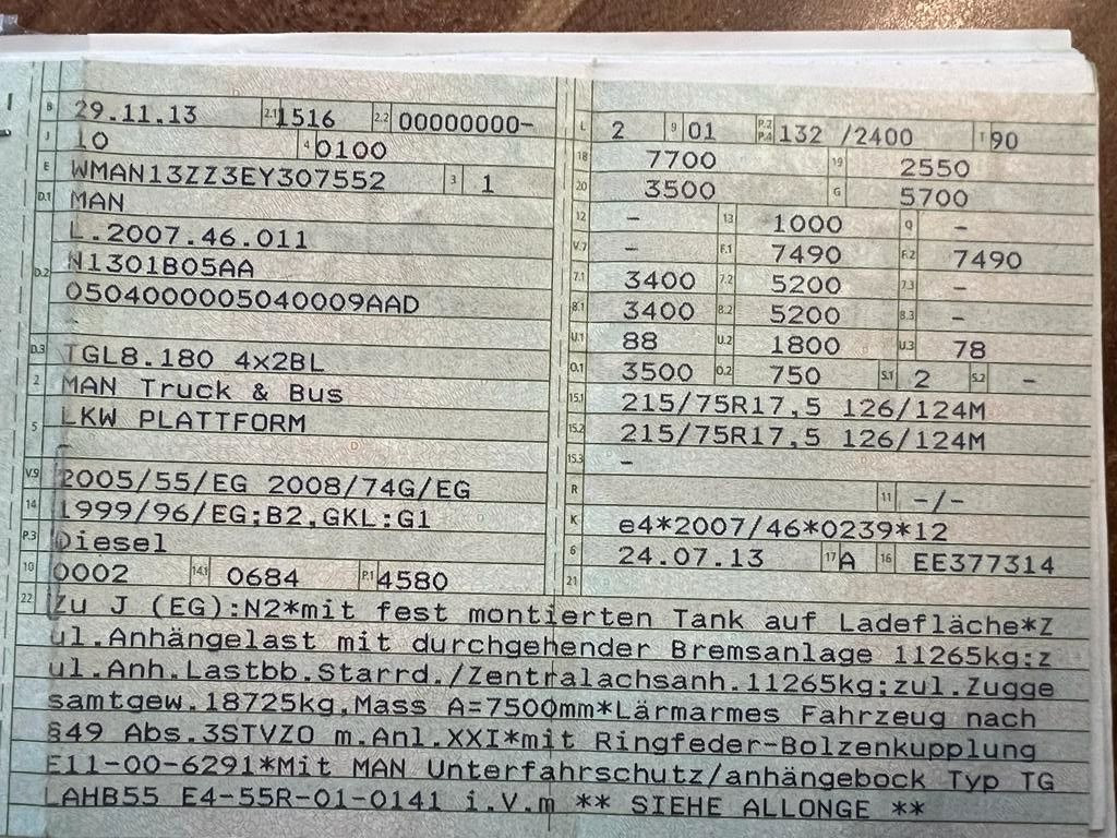 MAN 8.180 4X2 offene Pritsche MAN 8.180 4X2 offene Pritsche - Furgone con cassone fisso: foto 2 MAN 8.180 4X2 offene Pritsche MAN 8.180 4X2 offene Pritsche - Furgone con cassone fisso: foto 2