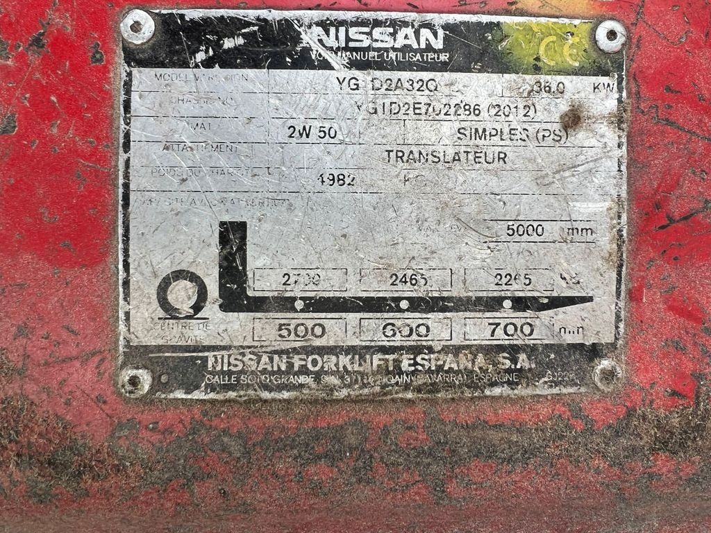 Nissan 32 Diesel 13100 Stunden Nissan 32 Diesel 13100 Stunden - Carrello elevatore: foto 2 Nissan 32 Diesel 13100 Stunden Nissan 32 Diesel 13100 Stunden - Carrello elevatore: foto 2