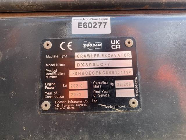 Doosan DX300LC-7 - Escavatore cingolato: foto 5 Doosan DX300LC-7 - Escavatore cingolato: foto 5