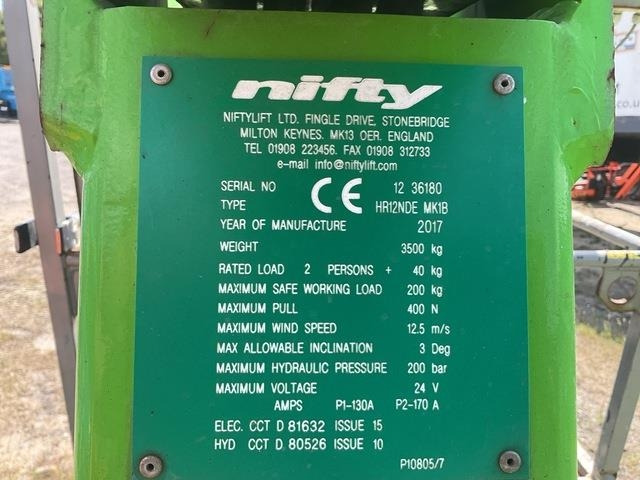 Niftylift HR12NDE - Piattaforma articolata: foto 5 Niftylift HR12NDE - Piattaforma articolata: foto 5