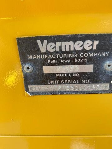 Vermeer RT450 - Scavafossi: foto 5 Vermeer RT450 - Scavafossi: foto 5