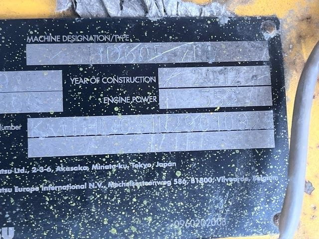 Komatsu HD605-7EO - Dumper rigido: foto 5 Komatsu HD605-7EO - Dumper rigido: foto 5