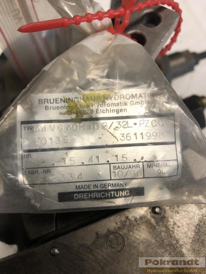 Rexroth Bosch A4VG40HWD2 32L PZC02F013S - Pompa idraulica: foto 2 Rexroth Bosch A4VG40HWD2 32L PZC02F013S - Pompa idraulica: foto 2
