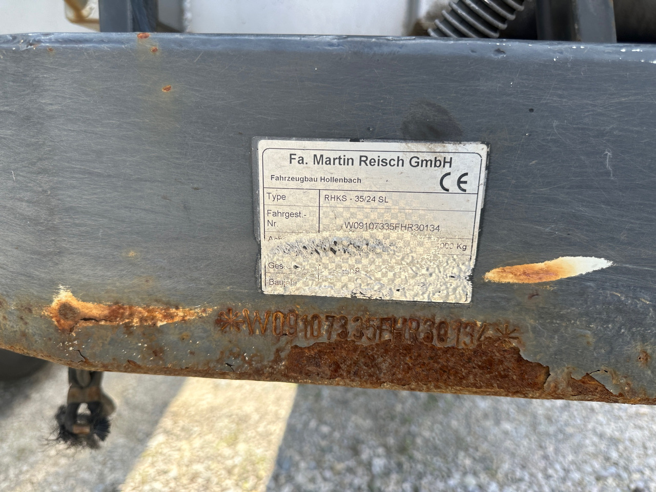 Semirimorchio ribaltabile Reisch RHKS-35/24SL Stahl Kippmulde 50 m3 Metallschrott: foto 14