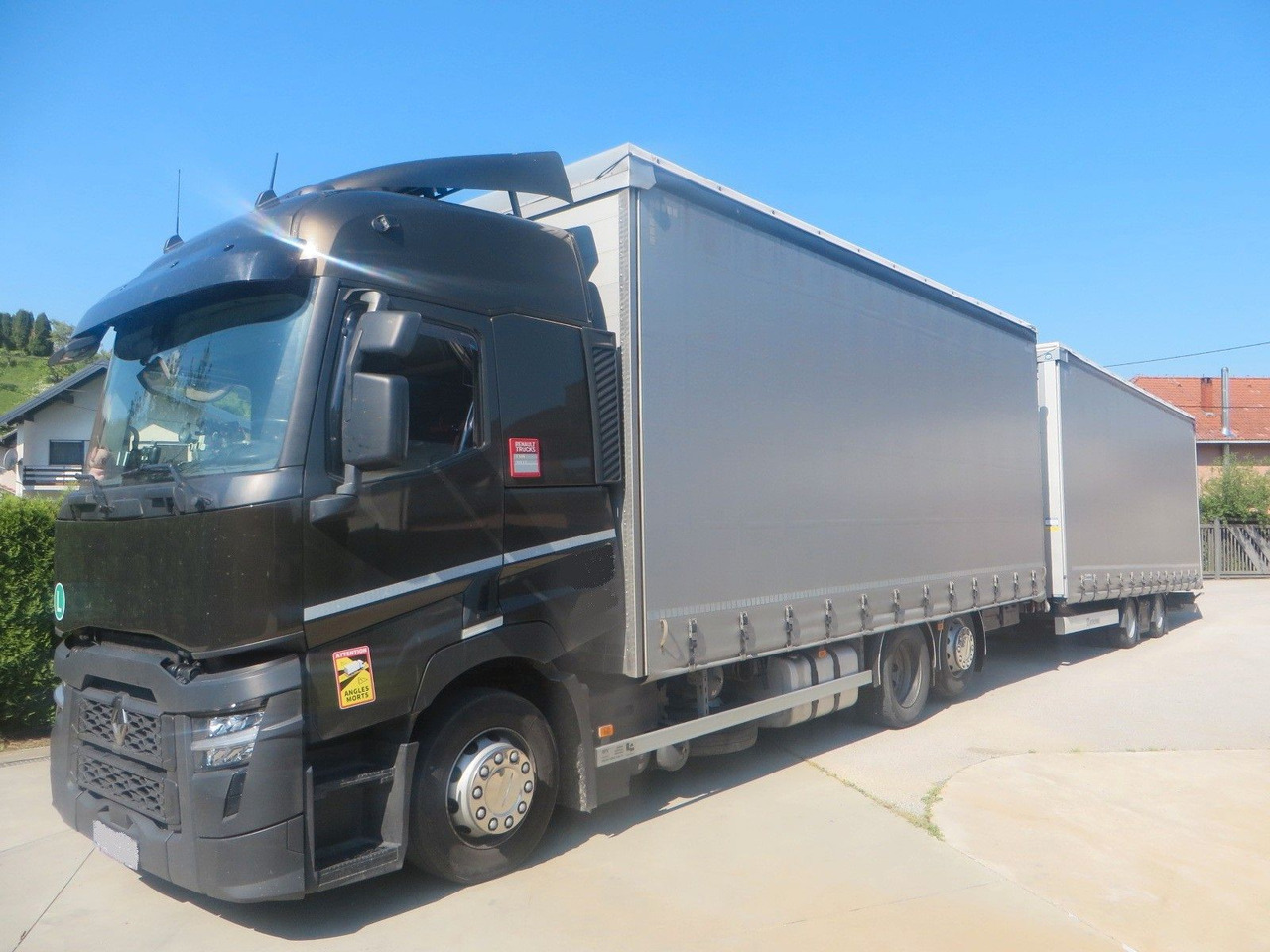 Renault T480 SC 6x2 tandem jumbo 116m3 - Camion centinato: foto 1 Renault T480 SC 6x2 tandem jumbo 116m3 - Camion centinato: foto 1
