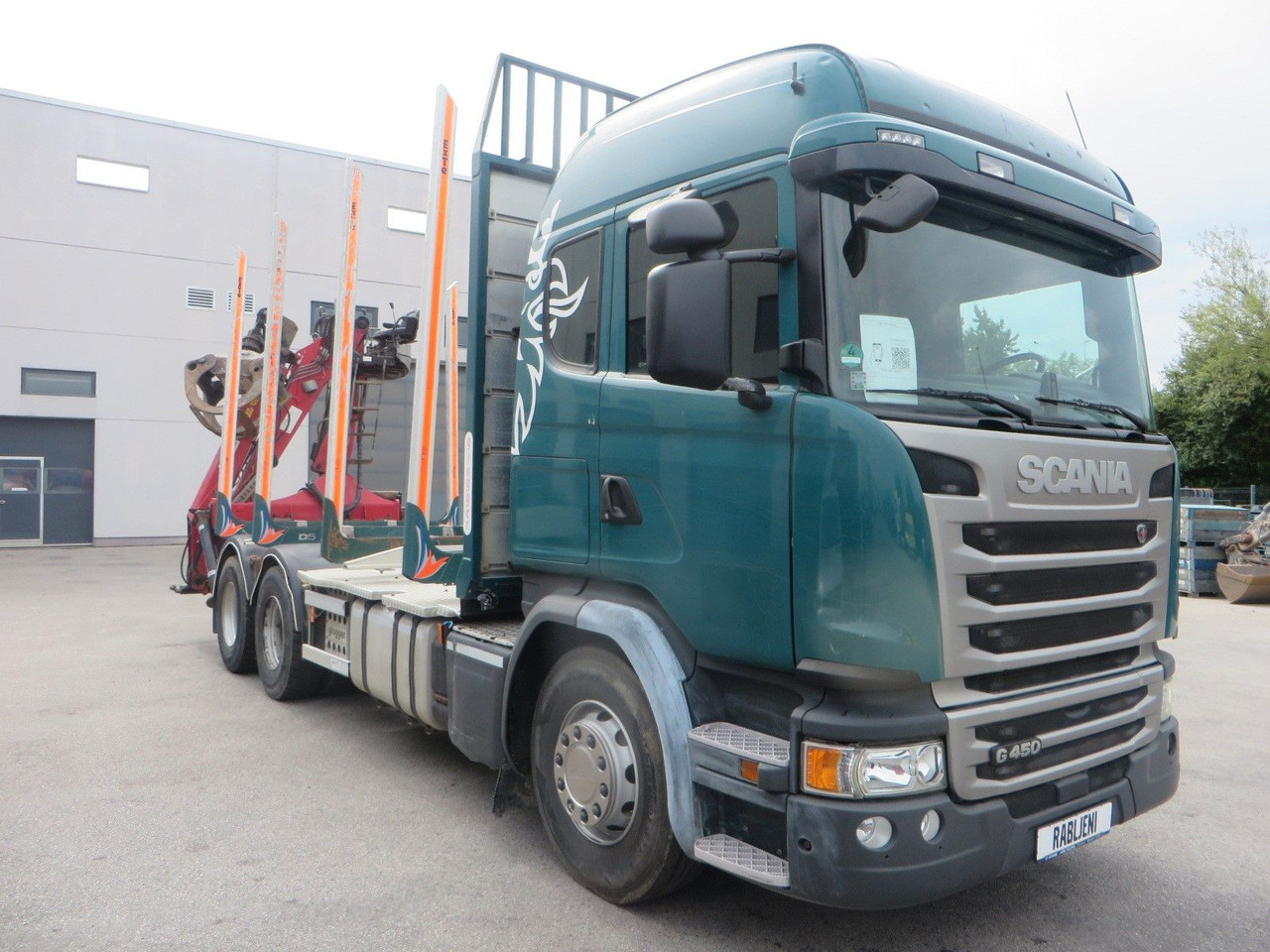 Scania G450 6x4Timber - Camion trasporto legname, Camion con gru: foto 2 Scania G450 6x4Timber - Camion trasporto legname, Camion con gru: foto 2