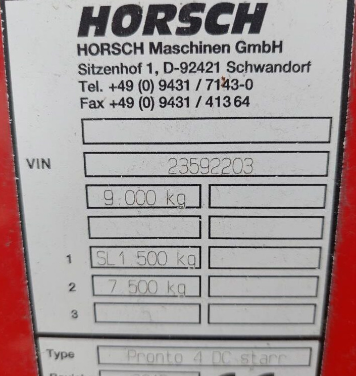 Seminatrice Horsch Pronto 4 DC PPF med DouDrill: foto 15