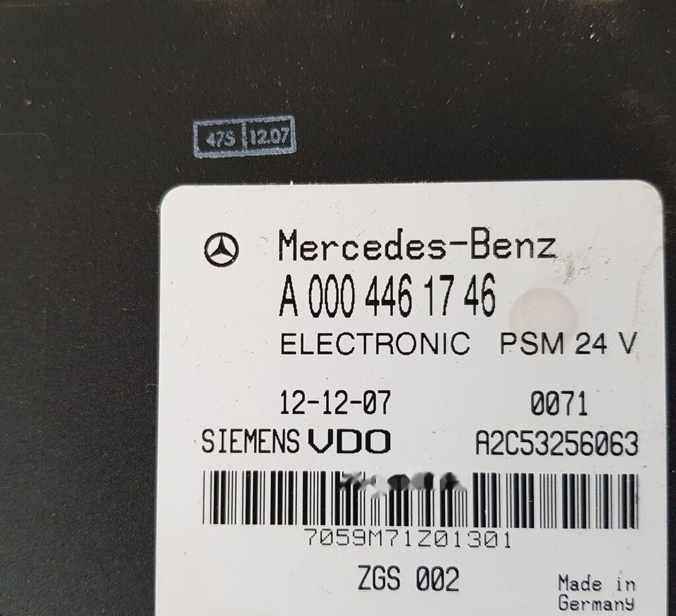 A2C53256063 Mercedes-Benz ACTROS MB2 - ECU per Camion: foto 1 A2C53256063 Mercedes-Benz ACTROS MB2 - ECU per Camion: foto 1