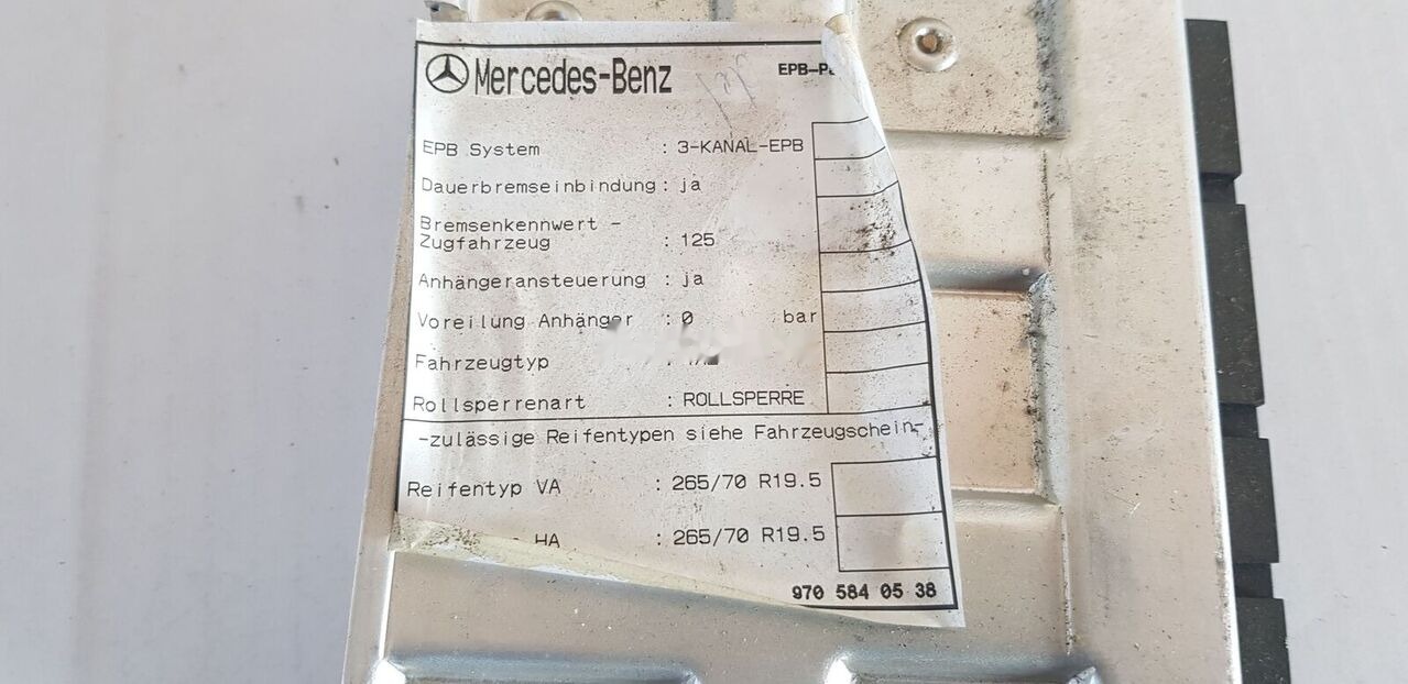 WABCO ACTROS EPB 4S \ 4M Mercedes-Benz ACTROS - ECU per Camion: foto 3 WABCO ACTROS EPB 4S \ 4M Mercedes-Benz ACTROS - ECU per Camion: foto 3