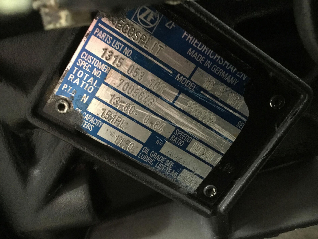 ZF ATF 60-4 gearbox EcoSplit 16-S-151 - Cambio per Autogru: foto 5 ZF ATF 60-4 gearbox EcoSplit 16-S-151 - Cambio per Autogru: foto 5