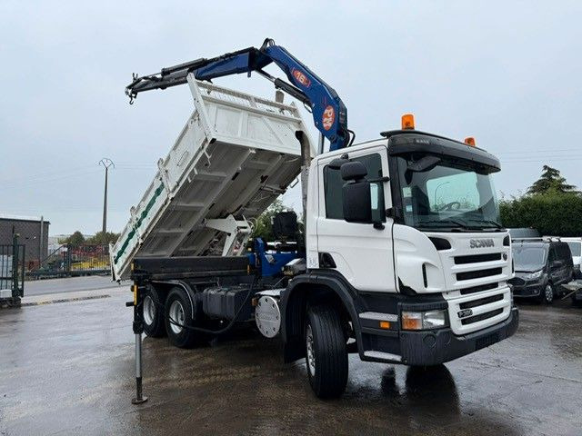 Scania PRT 380. 6x4. Kipper + Kran PM 16 Funk. Klima. - Autocarro ribaltabile, Camion con gru: foto 2 Scania PRT 380. 6x4. Kipper + Kran PM 16 Funk. Klima. - Autocarro ribaltabile, Camion con gru: foto 2