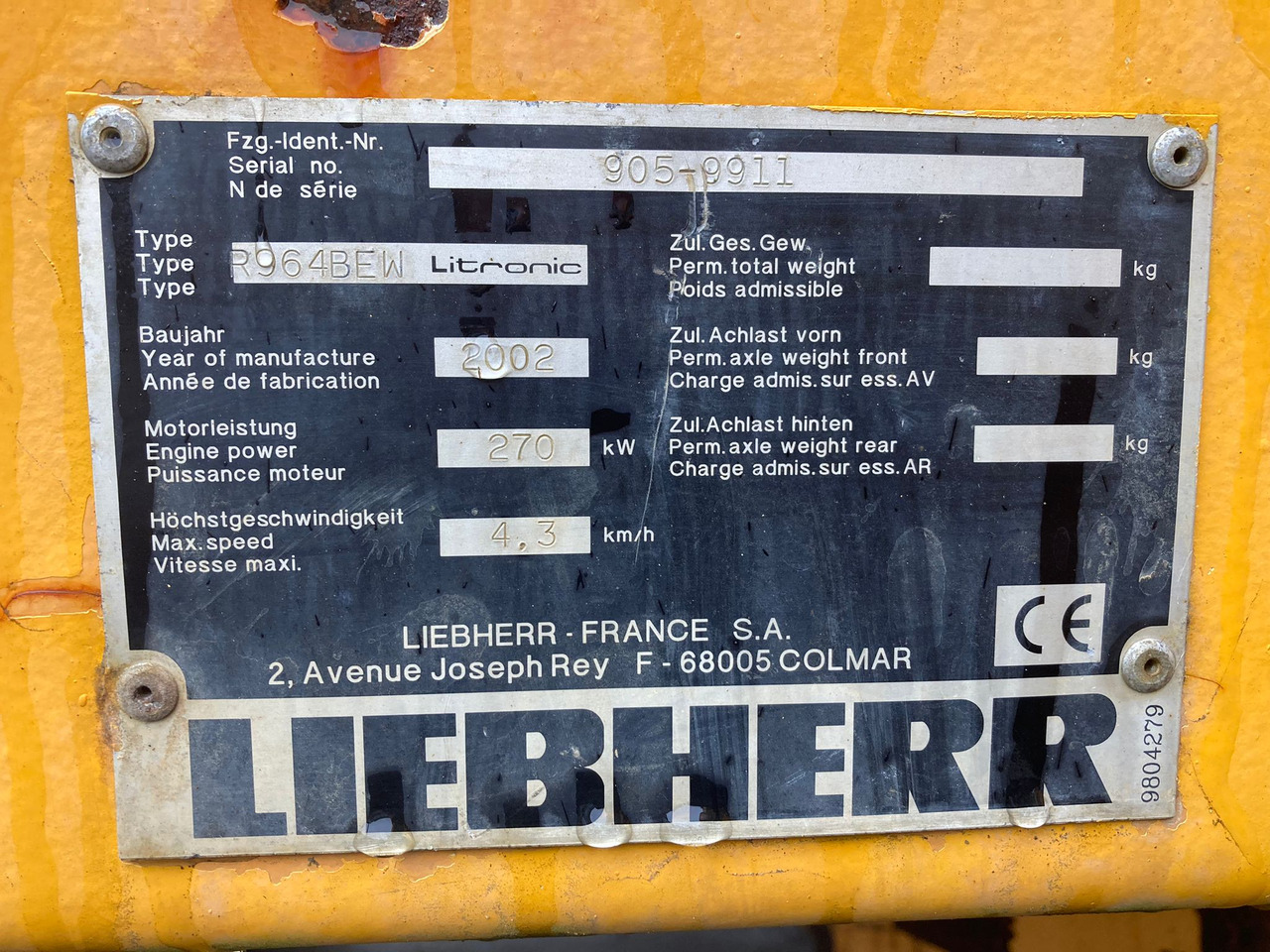 LIEBHERR R964BEW - Escavatore cingolato: foto 3 LIEBHERR R964BEW - Escavatore cingolato: foto 3