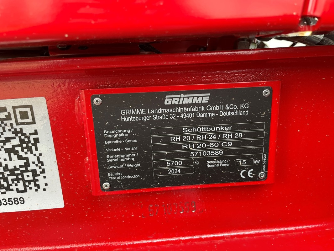 Grimme RH 20-60 C9 - Rental - Stoccaggio attrezzatura: foto 2 Grimme RH 20-60 C9 - Rental - Stoccaggio attrezzatura: foto 2