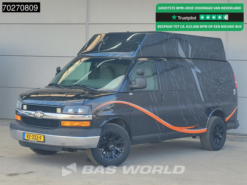 Chevrolet Chevy Van 6.0L V8 MARGE LPG Chevy Van Camper Basis APK 10-2025 GMC Savana 230V aansluiting Airco Camera Cruise 8m3 Airco Trekhaak Cruise c - Furgoncino: foto 1 Chevrolet Chevy Van 6.0L V8 MARGE LPG Chevy Van Camper Basis APK 10-2025 GMC Savana 230V aansluiting Airco Camera Cruise 8m3 Airco Trekhaak Cruise c - Furgoncino: foto 1