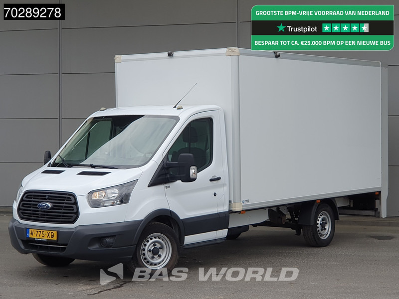 Ford Transit 130pk Laadklep Zijdeur Bakwagen 360camera Airco Euro6 Meubelbak Koffer 19m3 Airco - Furgone box: foto 1 Ford Transit 130pk Laadklep Zijdeur Bakwagen 360camera Airco Euro6 Meubelbak Koffer 19m3 Airco - Furgone box: foto 1