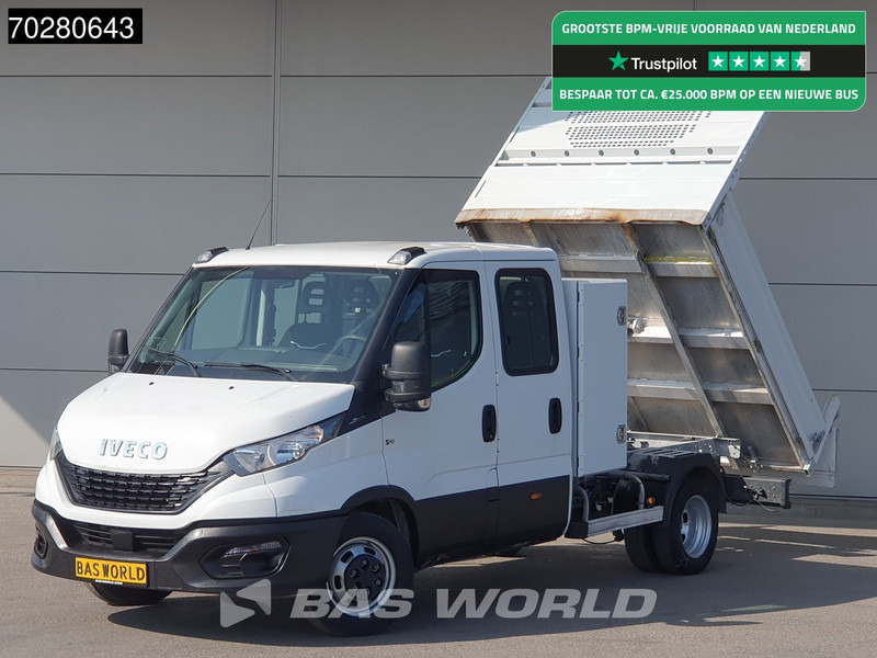 Iveco Daily 35C14 Kipper met Kist Dubbel Cabine Dubbellucht 3,5t Trekhaak Airco Cruise Euro6 Tipper Benne Kieper 2m3 Airco Trekhaak Cruise c - Furgone ribaltabile: foto 1 Iveco Daily 35C14 Kipper met Kist Dubbel Cabine Dubbellucht 3,5t Trekhaak Airco Cruise Euro6 Tipper Benne Kieper 2m3 Airco Trekhaak Cruise c - Furgone ribaltabile: foto 1