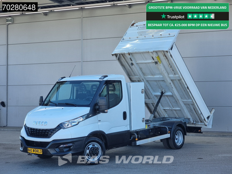 Iveco Daily 35C14 Kipper met Kist Dubbellucht 3,5t Trekhaak Airco Cruise Camera Euro6 Tipper Benne Kieper Airco Trekhaak Cruise control - Furgone ribaltabile: foto 1 Iveco Daily 35C14 Kipper met Kist Dubbellucht 3,5t Trekhaak Airco Cruise Camera Euro6 Tipper Benne Kieper Airco Trekhaak Cruise control - Furgone ribaltabile: foto 1