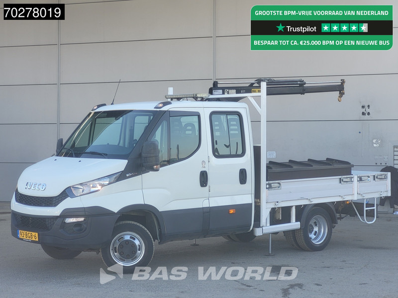 Iveco Daily 50C17 3.0L Automaat DC Open laadbak Kraan Hiab 017T-2 Airco APK 10-2025 Pickup Crane Kraanwagen Pritsche Airco Dubbel cabine - Furgone con cassone fisso: foto 1 Iveco Daily 50C17 3.0L Automaat DC Open laadbak Kraan Hiab 017T-2 Airco APK 10-2025 Pickup Crane Kraanwagen Pritsche Airco Dubbel cabine - Furgone con cassone fisso: foto 1