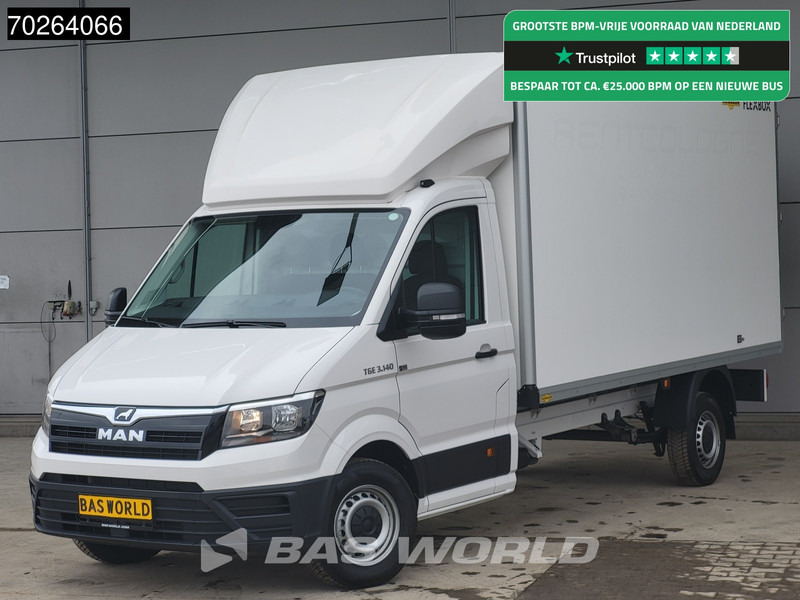 MAN TGE 3.140 Bakwagen met achterdeuren Nieuw!! Airco Meubelbak Koffer 17m3 Airco - Furgone box: foto 1 MAN TGE 3.140 Bakwagen met achterdeuren Nieuw!! Airco Meubelbak Koffer 17m3 Airco - Furgone box: foto 1