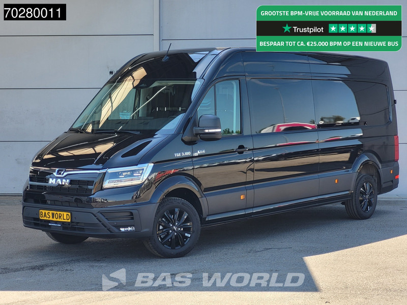 MAN TGE 3.180 4x4 Automaat 2025 Facelift L4H3 LED ACC Navi Airco Cruise Camera Parkeersensoren L3H2 Allrad 4WD 15m3 Airco - Furgone chiuso: foto 1 MAN TGE 3.180 4x4 Automaat 2025 Facelift L4H3 LED ACC Navi Airco Cruise Camera Parkeersensoren L3H2 Allrad 4WD 15m3 Airco - Furgone chiuso: foto 1