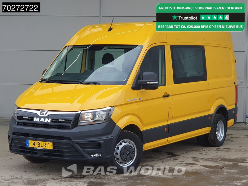 MAN TGE 5.180 Automaat Dubbel Cabine Dubbellucht Werkplaatsinrichting Trekhaak Omvormer Camera Parkeersensoren Airco Cruise L2H2 8m3 Airco Dub - Furgone chiuso: foto 1 MAN TGE 5.180 Automaat Dubbel Cabine Dubbellucht Werkplaatsinrichting Trekhaak Omvormer Camera Parkeersensoren Airco Cruise L2H2 8m3 Airco Dub - Furgone chiuso: foto 1