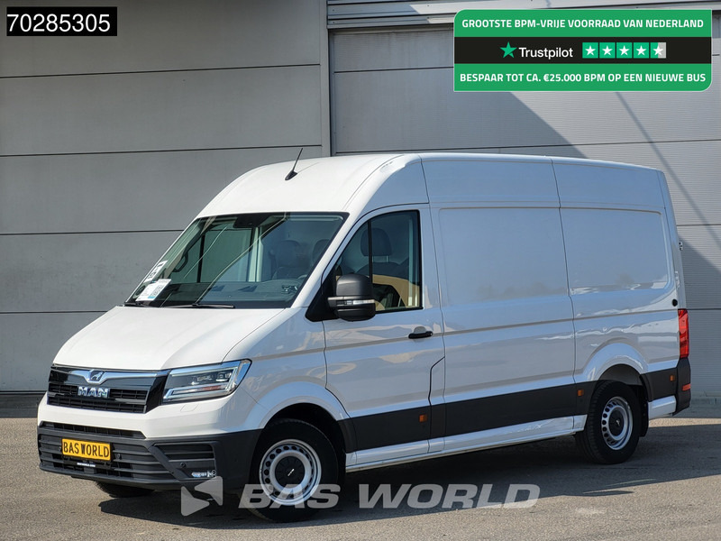 MAN TGE Elektrisch 115km WLTP 36kWh L3H3 Automaat LED Navi Airco Cruise Camera Parkeersensoren L2H2 8m3 Airco Cruise control - Furgone chiuso, Furgone elettrico: foto 1 MAN TGE Elektrisch 115km WLTP 36kWh L3H3 Automaat LED Navi Airco Cruise Camera Parkeersensoren L2H2 8m3 Airco Cruise control - Furgone chiuso, Furgone elettrico: foto 1