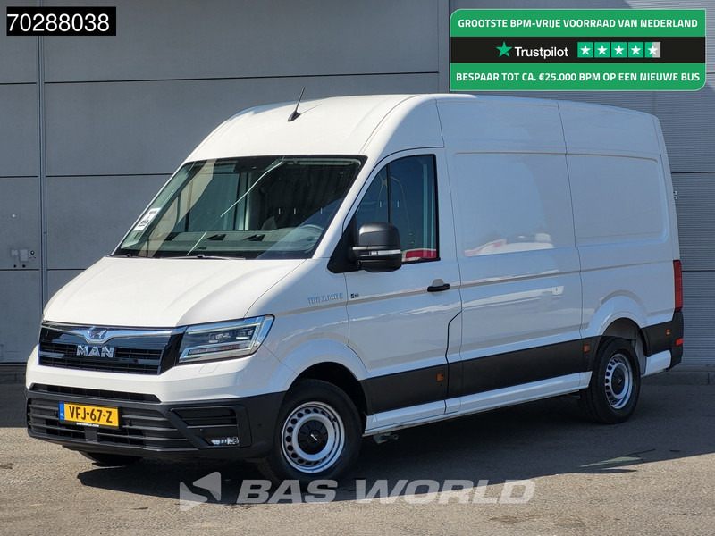 MAN eTGE 3.140 Elektrisch 115km WLTP 36kWh L3H3 LED Navi Airco Cruise Camera Parkeersensoren L2H2 12m3 Airco Cruise control - Furgone chiuso, Furgone elettrico: foto 1 MAN eTGE 3.140 Elektrisch 115km WLTP 36kWh L3H3 LED Navi Airco Cruise Camera Parkeersensoren L2H2 12m3 Airco Cruise control - Furgone chiuso, Furgone elettrico: foto 1