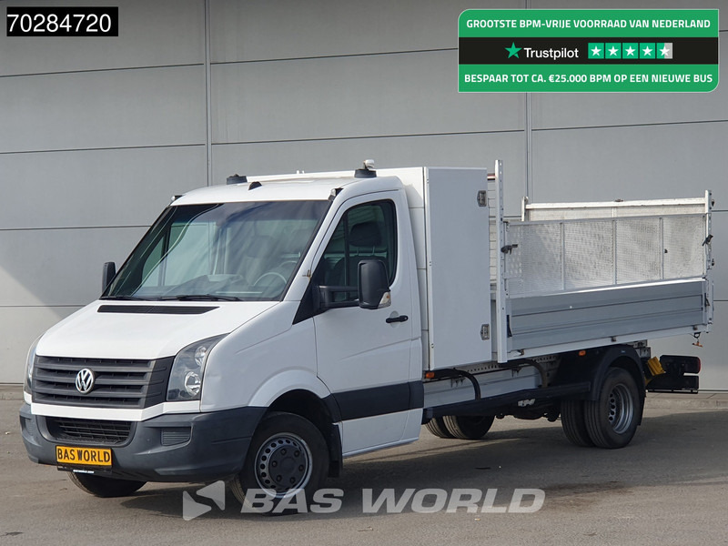 Volkswagen Crafter 136pk Open Laadbak met Kist Dubbellucht 3,5t Trekhaak Airco Euro6 Tipper Benne Kieper Airco Trekhaak - Furgone con cassone fisso: foto 1 Volkswagen Crafter 136pk Open Laadbak met Kist Dubbellucht 3,5t Trekhaak Airco Euro6 Tipper Benne Kieper Airco Trekhaak - Furgone con cassone fisso: foto 1