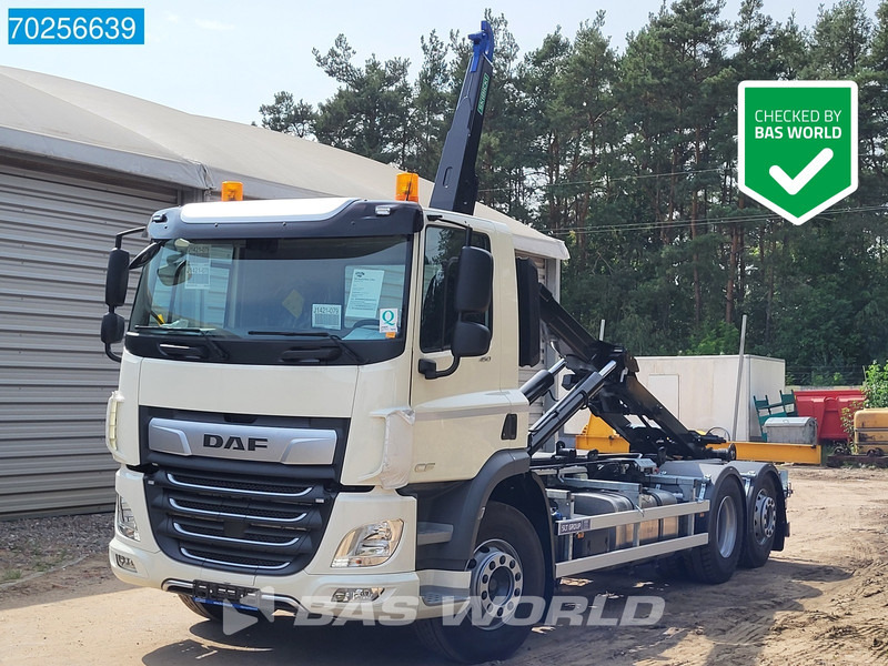DAF CF 450 6X2 NEW 20T HOOK Lift+Lenkachse Euro 6 - Autocarro scarrabile: foto 1 DAF CF 450 6X2 NEW 20T HOOK Lift+Lenkachse Euro 6 - Autocarro scarrabile: foto 1