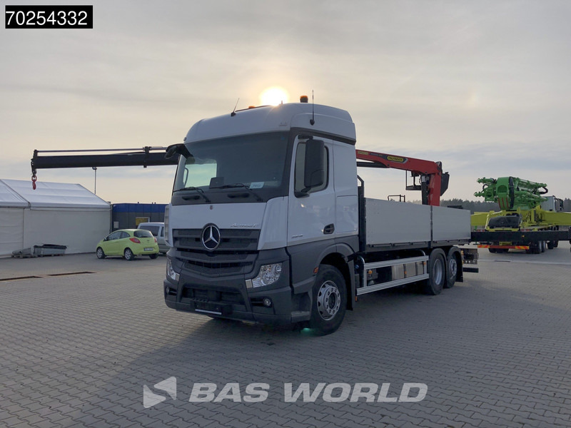 Mercedes-Benz Actros 2646 6X2 Palfinger PK 20.501 L Kran Crane Automatic Euro 6 - Autocarro con pianale/ Cassone fisso, Camion con gru: foto 2 Mercedes-Benz Actros 2646 6X2 Palfinger PK 20.501 L Kran Crane Automatic Euro 6 - Autocarro con pianale/ Cassone fisso, Camion con gru: foto 2