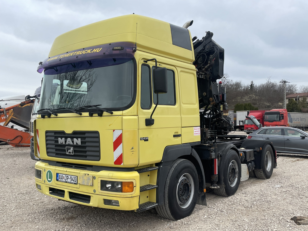 MAN F2000 413 6x2 Manual CRANE Hiab 330+jib 90 21m - Trattore stradale: foto 1 MAN F2000 413 6x2 Manual CRANE Hiab 330+jib 90 21m - Trattore stradale: foto 1