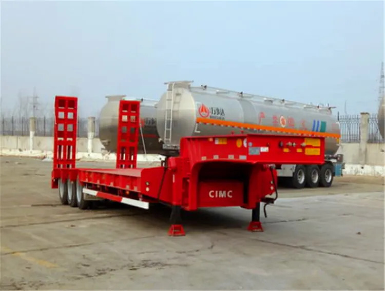 Semirimorchio pianale ribassato XCMG Official 3 Axle 18 Meter Long Truck Trailers 40Ft Low Bed Container Semi Trailer: foto 6