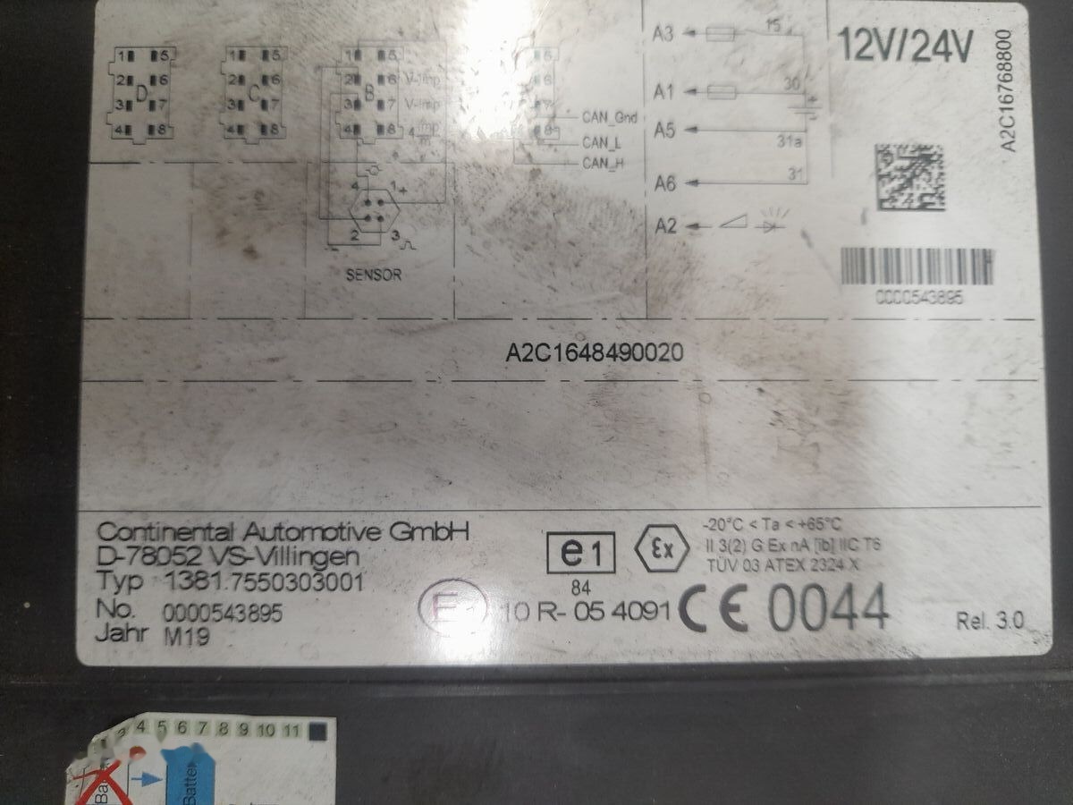 DAF XF 106 2136958 DAF XF 106 truck - Cronotachigrafo per Camion: foto 2 DAF XF 106 2136958 DAF XF 106 truck - Cronotachigrafo per Camion: foto 2