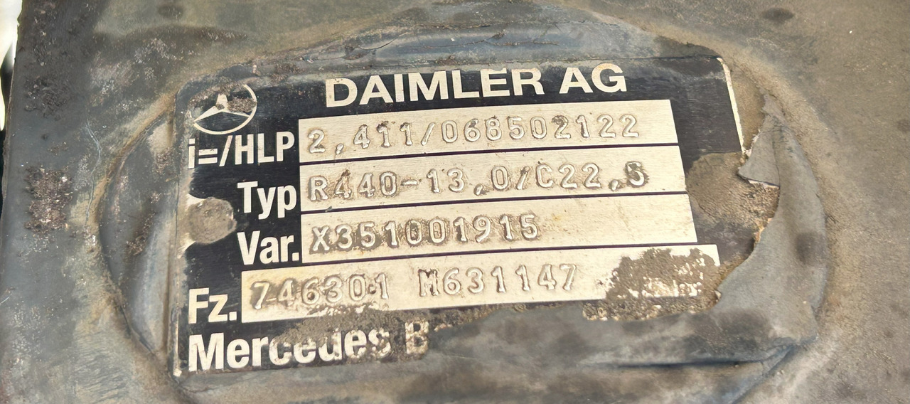DIFFERENTIAL AXLE INSERT R440-13,0 2,411 ACTROS MP4 - Differenziale per Camion: foto 3 DIFFERENTIAL AXLE INSERT R440-13,0 2,411 ACTROS MP4 - Differenziale per Camion: foto 3