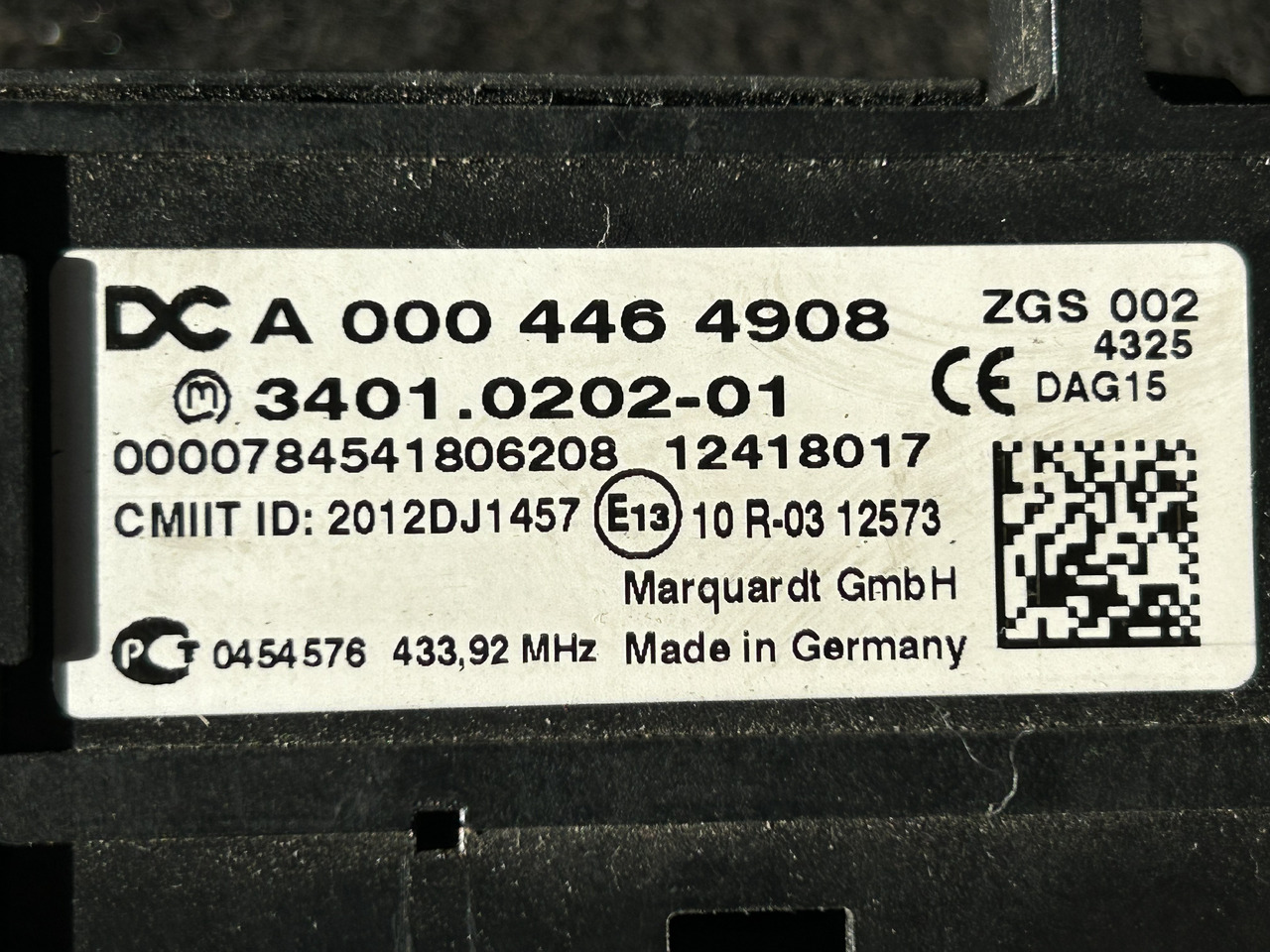 MERCEDES-BENZ ACTROS MP4 START/STOP IGNITION SWITCH - Cruscotto per Camion: foto 5 MERCEDES-BENZ ACTROS MP4 START/STOP IGNITION SWITCH - Cruscotto per Camion: foto 5