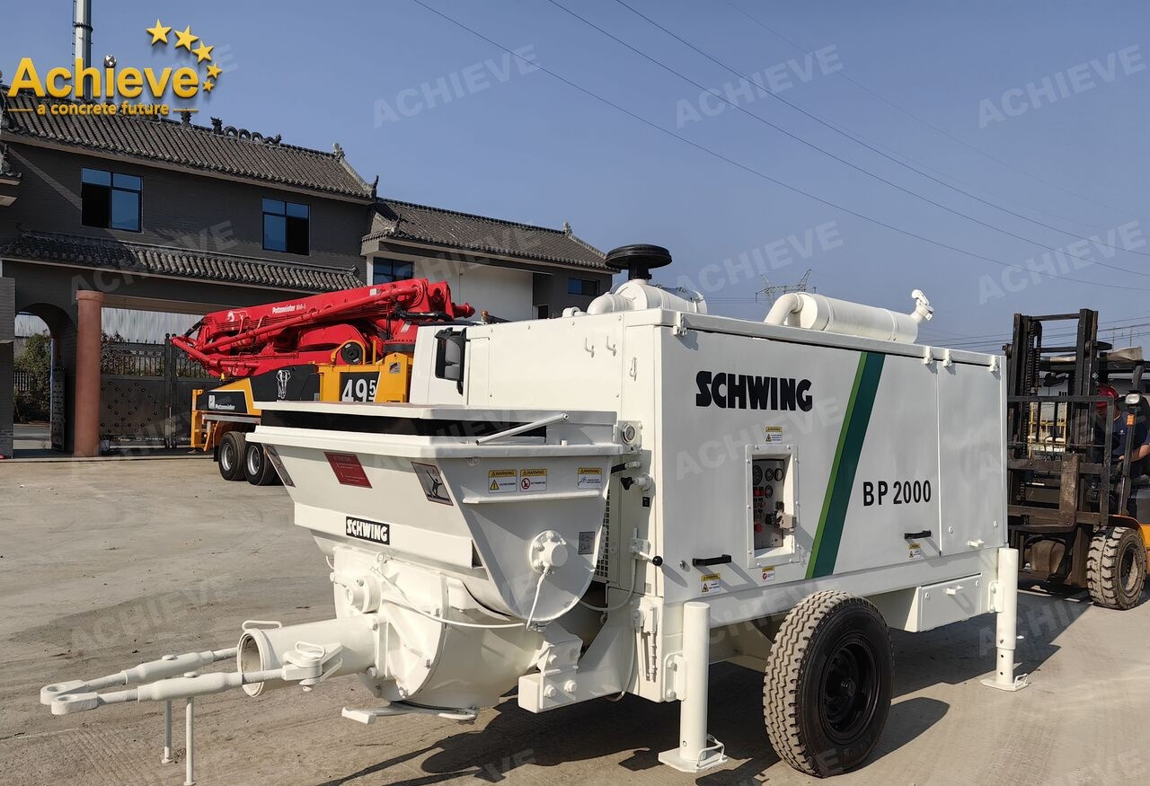 Schwing BP2000 5000kg 2008 Concrete Pump With Brand New High Quality【ACH - Pompa carrellata per calcestruzzo: foto 1 Schwing BP2000 5000kg 2008 Concrete Pump With Brand New High Quality【ACH - Pompa carrellata per calcestruzzo: foto 1
