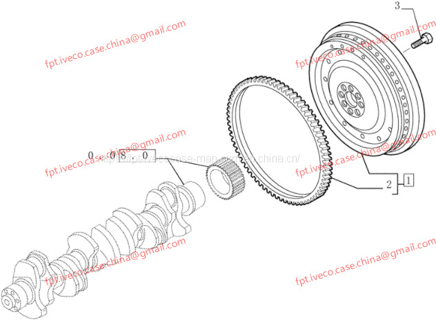 FPT IVECO CASE Cursor13 F3BE0684A B001 504003647 ENGINE FLYWHEEL 500374302 - Volano: foto 1 FPT IVECO CASE Cursor13 F3BE0684A B001 504003647 ENGINE FLYWHEEL 500374302 - Volano: foto 1