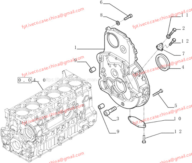 FPT IVECO CASE Cursor13 F3BE0684A B001 504003647 flywheel cover 500324441 - Volano: foto 1 FPT IVECO CASE Cursor13 F3BE0684A B001 504003647 flywheel cover 500324441 - Volano: foto 1