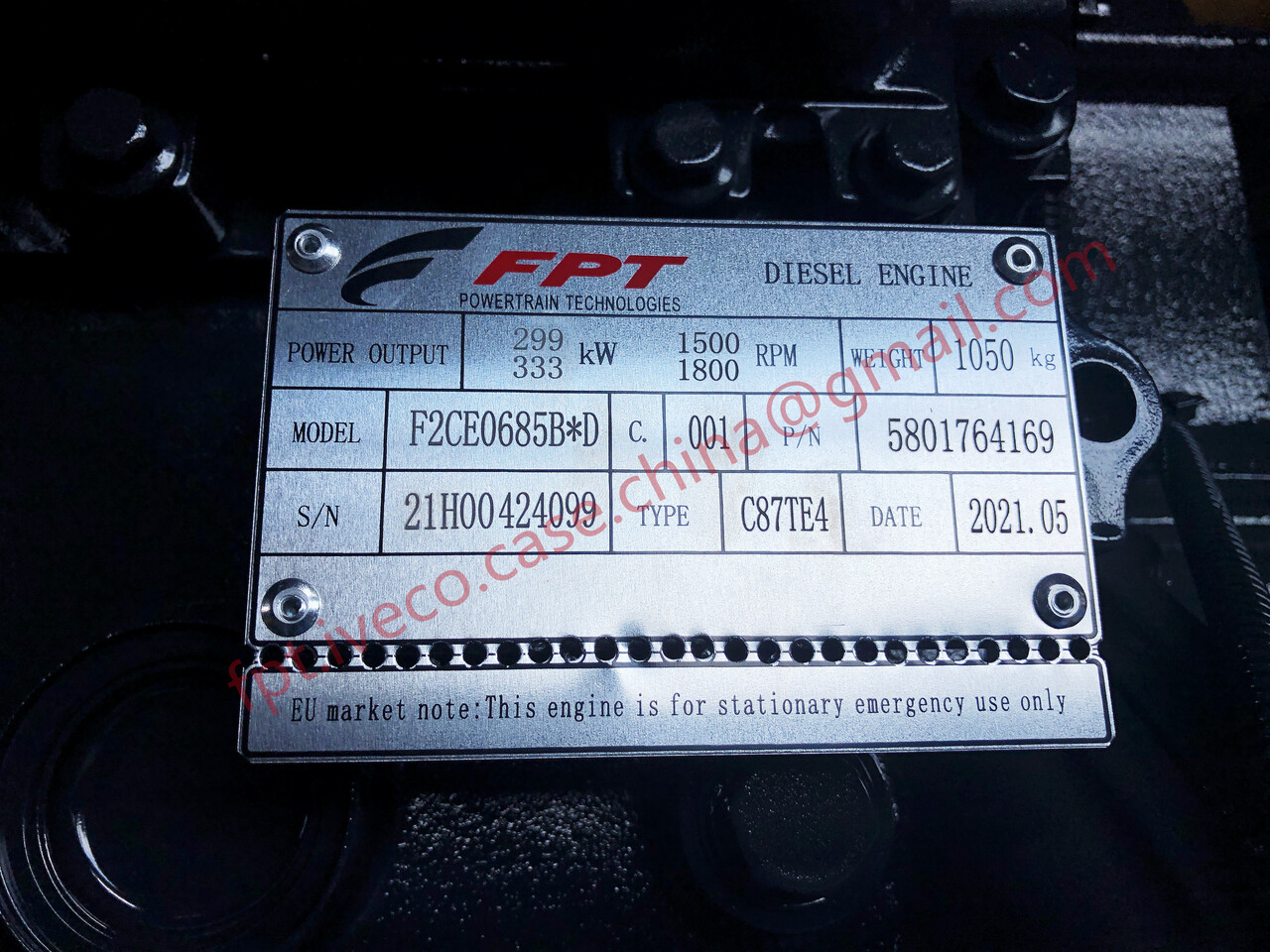 IVECO FPT G-DRIVE Cursor9 F2CE0685B*D/ 5801764169 ENGINE AS-SEMBLY تجميع المحرك IVECO FPT G-drive - Ricambi: foto 4 IVECO FPT G-DRIVE Cursor9 F2CE0685B*D/ 5801764169 ENGINE AS-SEMBLY تجميع المحرك IVECO FPT G-drive - Ricambi: foto 4