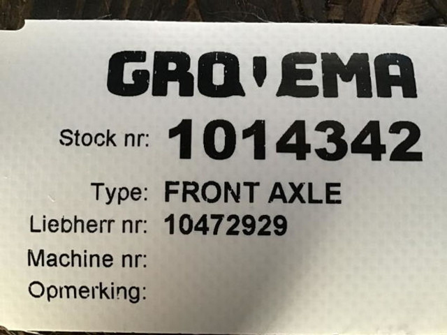 Liebherr Front Axle - Assali e ricambi: foto 4 Liebherr Front Axle - Assali e ricambi: foto 4