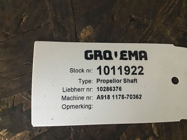 Liebherr Propellor Shaft - Semiasse: foto 5 Liebherr Propellor Shaft - Semiasse: foto 5