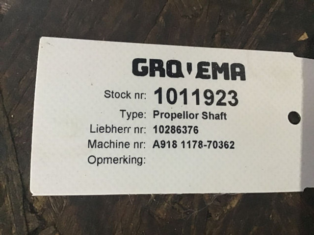 Liebherr Propellor Shaft - Semiasse: foto 5 Liebherr Propellor Shaft - Semiasse: foto 5