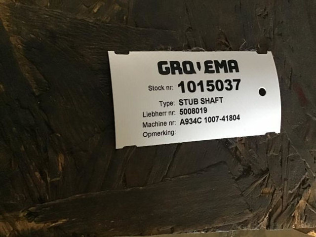 Liebherr Stub Shaft - Fuso a snodo: foto 4 Liebherr Stub Shaft - Fuso a snodo: foto 4