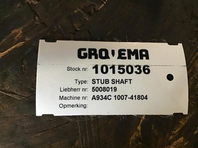 Liebherr Stub Shaft - Fuso a snodo: foto 2 Liebherr Stub Shaft - Fuso a snodo: foto 2