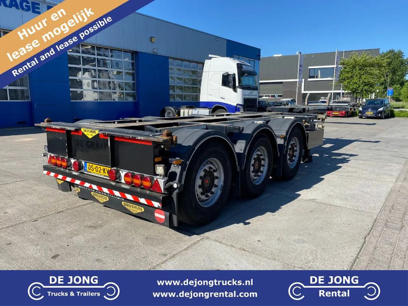 Broshuis MFCC-HD / 2x Extendable / Disc Brakes /1x lift Axle / 45FT - Semirimorchio portacontainer/ Caisse interchangeable: foto 1 Broshuis MFCC-HD / 2x Extendable / Disc Brakes /1x lift Axle / 45FT - Semirimorchio portacontainer/ Caisse interchangeable: foto 1