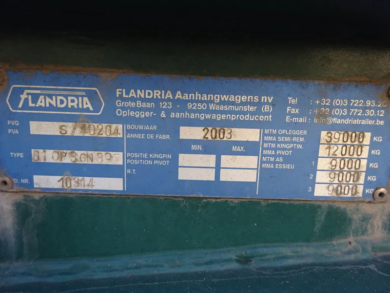 Flandria 40 FT Container Chassis / BPW + Disc / Lift Axle - Semirimorchio portacontainer/ Caisse interchangeable: foto 5 Flandria 40 FT Container Chassis / BPW + Disc / Lift Axle - Semirimorchio portacontainer/ Caisse interchangeable: foto 5