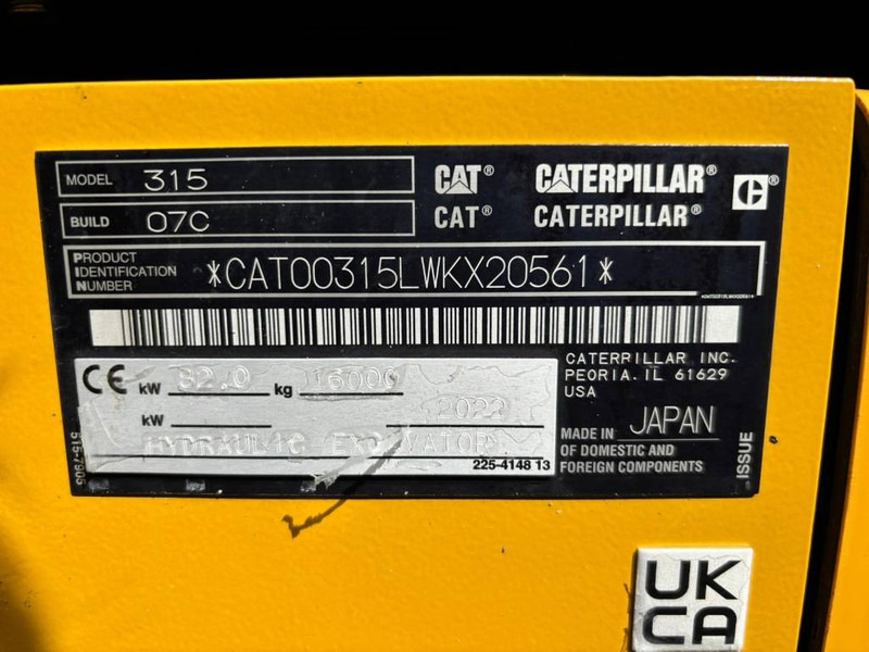 Cat 315 07C - Escavatore cingolato: foto 5 Cat 315 07C - Escavatore cingolato: foto 5