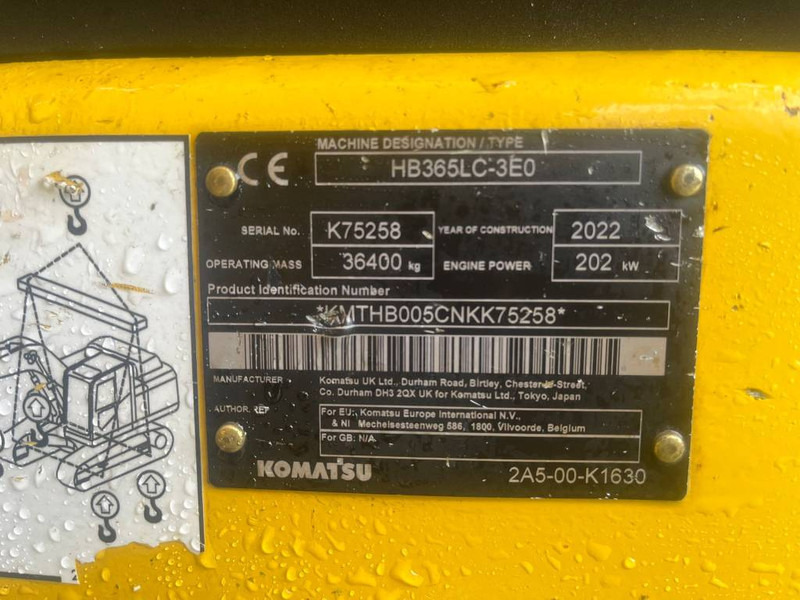 Komatsu HB 365 LC-3 Hybrid - Escavatore cingolato: foto 5 Komatsu HB 365 LC-3 Hybrid - Escavatore cingolato: foto 5